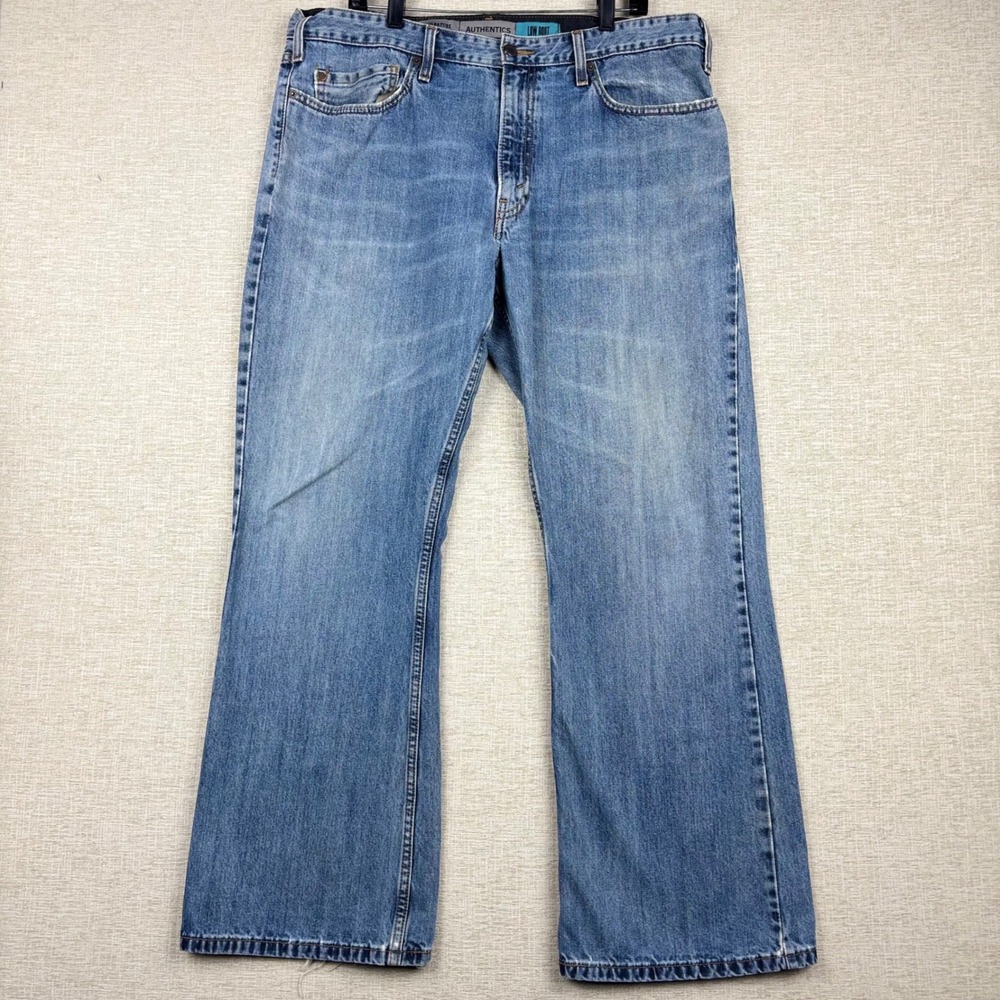 Signature by Levi Strauss Authentics Low Boot Jeans Mens 38x30 Blue Denim Y2K